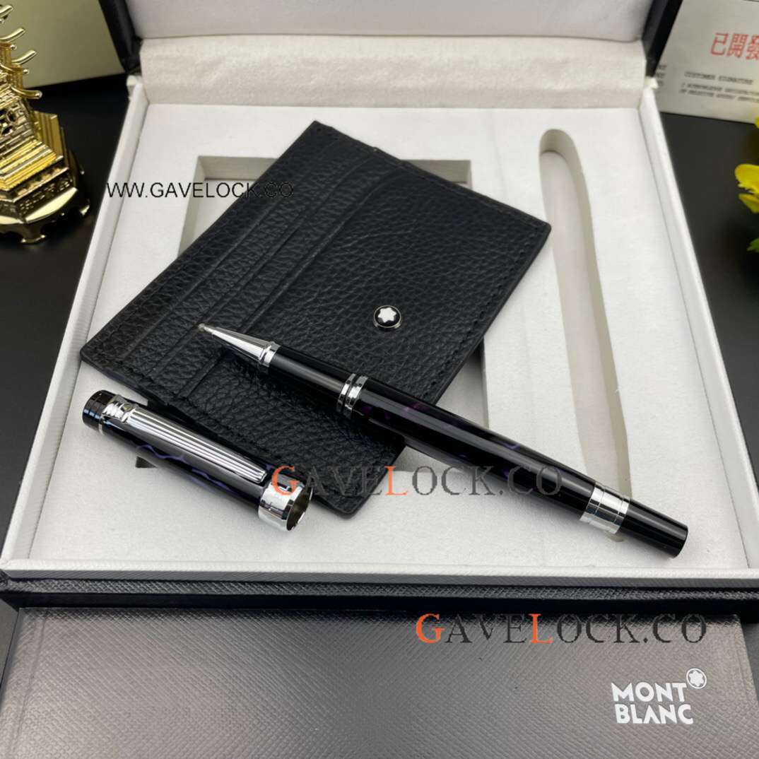 Mont Blanc Precious Resin Rollerball & Card holder Gift Set